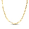 Thumbnail Image 0 of 6.1mm Paper Clip Chain Necklace in Solid 14K Gold - 30"