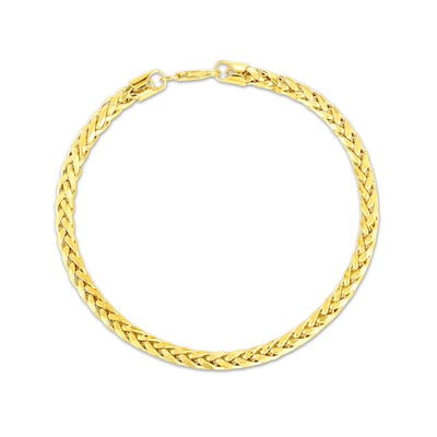 Men's 4.1mm Franco Snake Chain Bracelet in Hollow 14K Gold - 8.0"