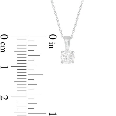 CT. Diamond Solitaire Pendant in 14K White Gold (I/I2