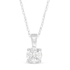 Thumbnail Image 1 of 0.57 CT. Diamond Solitaire Pendant in 14K White Gold (I/I2)