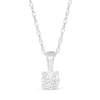 Thumbnail Image 1 of 0.18 CT. Diamond Solitaire Pendant in 14K White Gold (I/I2)