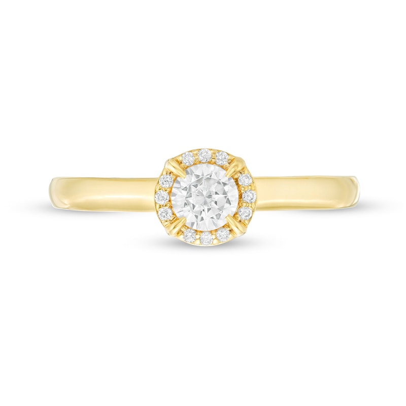 0.45 CT. T.W. Diamond Frame Engagement Ring in 14K Gold (I/I2)|Peoples Jewellers