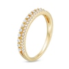 Thumbnail Image 2 of 0.23 CT. T.W. Diamond Double Row Anniversary Band in 14K Gold