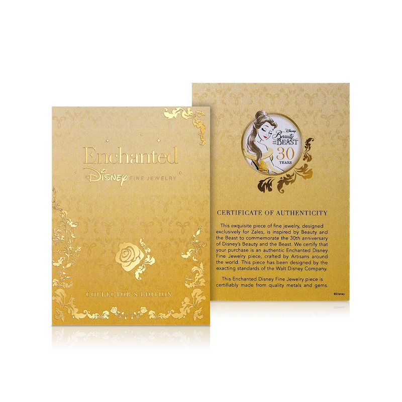 Collector's Edition Enchanted Disney Beauty and the Beast Diamond Pendant in Sterling Silver|Peoples Jewellers