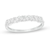 Thumbnail Image 0 of 0.30 CT. T.W. Baguette and Round Diamond Zig-Zag Anniversary Band in 14K White Gold