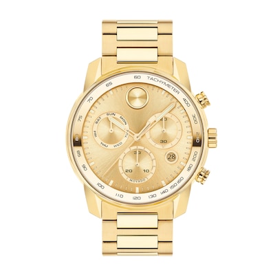 Men's Movado Bold® Verso Gold-Tone IP Chronograph Watch with Gold-Tone Dial (Model: 3600741)