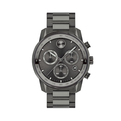 Men's Movado Bold® Verso Gunmetal Grey IP Chronograph Watch with Grey Dial (Model: 3600867)