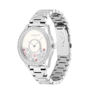 Ladies' Coach Preston Crystal Accent Watch with White Dial (Model: 14503775)