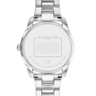 Ladies' Coach Preston Crystal Accent Watch with White Dial (Model: 14503775)