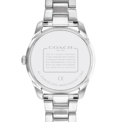 Ladies' Coach Preston Crystal Accent Watch with White Dial (Model: 14503775)