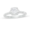 Thumbnail Image 0 of Vera Wang Love Collection 0.69 CT. T.W. Cushion-Cut Diamond Collar Engagement Ring in 14K White Gold