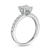 CT. T.W. Quad Diamond Princess-Cut Diamond Engagement Ring in 14K White Gold