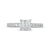 CT. T.W. Quad Diamond Princess-Cut Diamond Engagement Ring in 14K White Gold