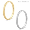 Thumbnail Image 3 of Ladies's 2.0mm Engravable Semi Comfort-Fit Low Dome Wedding Band in 10K White, Yellow or Rose Gold (1 Line)