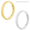 Ladies' 3.0mm Engravable Modern Comfort-Fit Wedding Band in 14K White or Yellow Gold (1 Line)