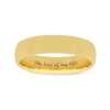 Thumbnail Image 0 of Men's 5.0mm Engravable Modern Comfort-Fit Wedding Band in 14K White or Yellow Gold (1 Line)