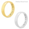 Thumbnail Image 1 of Men's 5.0mm Engravable Modern Comfort-Fit Wedding Band in 14K White or Yellow Gold (1 Line)