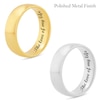 Thumbnail Image 1 of Men's 6.5mm Engravable Modern Comfort-Fit Wedding Band in 14K White or Yellow Gold (1 Line)