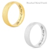Thumbnail Image 2 of Men's 6.5mm Engravable Modern Comfort-Fit Wedding Band in 14K White or Yellow Gold (1 Line)