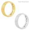 Thumbnail Image 3 of Men's 6.5mm Engravable Modern Comfort-Fit Wedding Band in 14K White or Yellow Gold (1 Line)
