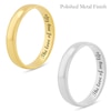 4.0mm Engravable Comfort-Fit Coin-Textured Edge Wedding Band in 14K White or Yellow Gold (1 Line)