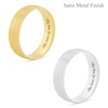 Men's 6.0mm Engravable Comfort-Fit Coin-Textured Edge Wedding Band in 14K White or Yellow Gold (1 Line)