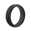 Thumbnail Image 2 of Men's 7.0mm Multi-Finish Slant Groove Stepped Edge Comfort-Fit Wedding Band in Tantalum with Black IP (1 Line)