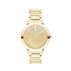 Ladies' Movado Bold® Evolution Crystal Accent Gold-Tone IP Watch with Gold-Tone Dial (Model: 3600705)