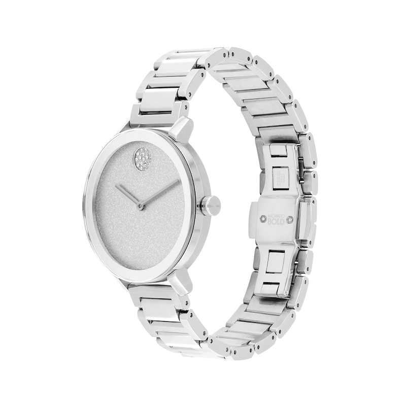 Main Image 2 of Ladies' Movado Bold® Evolution Crystal Accent Watch with Silver-Tone Dial (Model: 3600732)