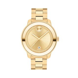 Ladies' Movado Bold® Verso Gold-Tone IP Watch with Gold-Tone Dial (Model: 3600750)