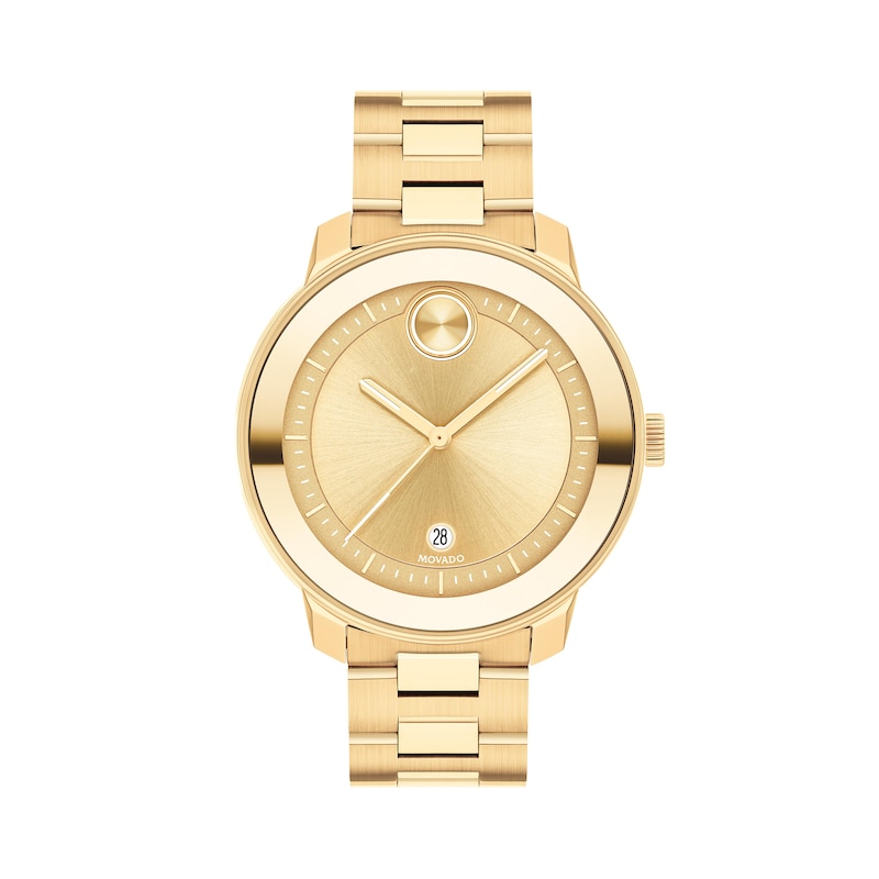 Ladies' Movado Bold® Verso Gold-Tone IP Watch with Gold-Tone Dial (Model: 3600750)