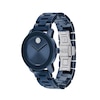 Ladies' Movado Bold® Evolution Crystal Accent Blue Ceramic Watch with Blue Dial (Model: 3600756)