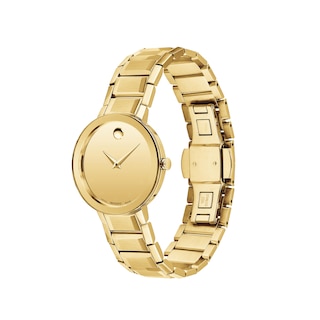 Ladies' Movado Sapphire™ Gold-Tone PVD Watch with Gold-Tone Dial (Model: 0607549)