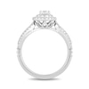 Thumbnail Image 2 of Enchanted Disney Tiana 0.58 CT. T.W. Diamond Double Frame Split Shank Engagement Ring in 14K White Gold