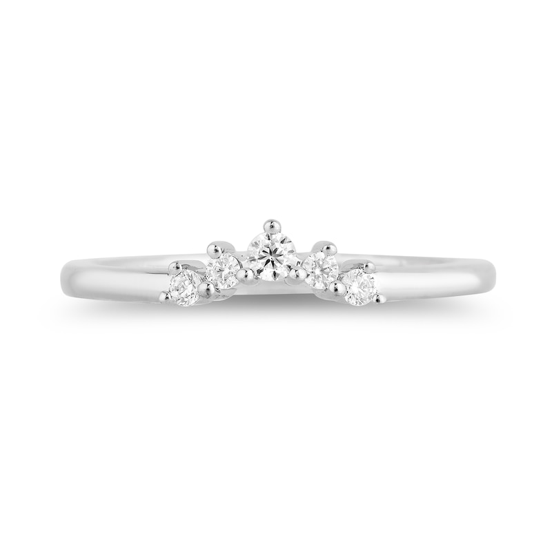 Enchanted Disney Villains Cruella De Vil 1.18 CT. T.W. Black Diamond Crown Bridal Set in 14K White Gold|Peoples Jewellers