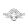 Enchanted Disney Ultimate Princess Celebration 0.95 CT. T.W. Princess-Cut Diamond Engagement Ring in 14K White Gold