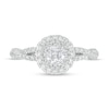 Thumbnail Image 3 of Vera Wang Love Collection 0.69 CT. T.W. Diamond Double Frame Twist Shank Engagement Ring in 14K White Gold