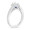 Thumbnail Image 3 of Vera Wang Love Collection 0.69 CT. T.W. Emerald-Cut Diamond Frame Engagement Ring in 14K White Gold