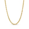 2.4mm Glitter Rope Chain Necklace in Solid 14K Gold - 20"