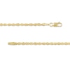 2.4mm Glitter Rope Chain Necklace in Solid 14K Gold - 20"