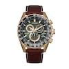 Thumbnail Image 0 of Men's Citizen Eco-Drive® Perpetual Chrono A-T Rose-Tone Chronograph Strap Watch with Green Dial (Model: CB5919-00X)