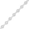 Thumbnail Image 0 of 3.00 CT. T.W. Composite Diamond Alternating Bracelet in 10K White Gold - 7.25"