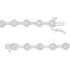 3.00 CT. T.W. Composite Diamond Alternating Bracelet in 10K White Gold - 7.25"