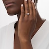 Thumbnail Image 1 of 0.20 CT. T.W. Princess-Cut Diamond Cushion Frame Promise Ring in 10K White Gold