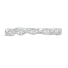 Thumbnail Image 3 of 0.05 CT. T.W. Diamond Vintage-Style Art Deco Anniversary Band in 10K White Gold