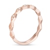 0.05 CT. T.W. Diamond Vintage-Style Art Deco Anniversary Band in 10K Rose Gold