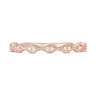 Thumbnail Image 4 of 0.05 CT. T.W. Diamond Vintage-Style Art Deco Anniversary Band in 10K Rose Gold