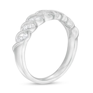 0.38 CT. T.W. Diamond Swirl Anniversary Band in 10K Gold