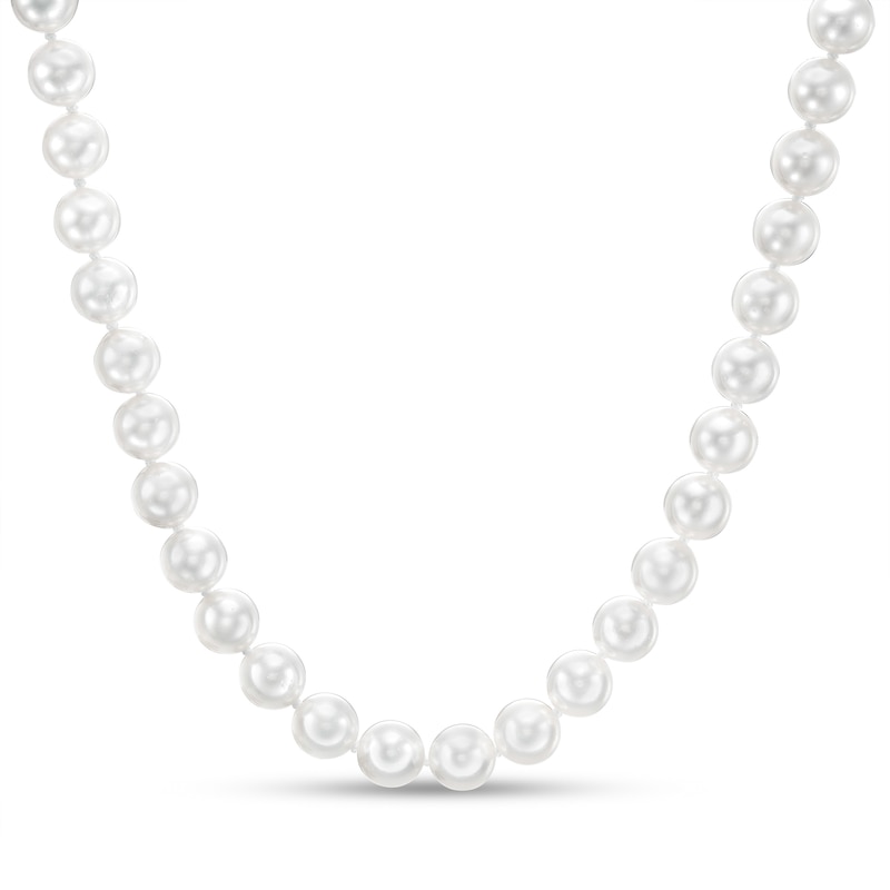 IMPERIAL® 7.0-7.5mm Akoya Cultured Pearl Strand Necklace with 14K Gold Fish-Hook Clasp