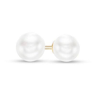 IMPERIAL® 5.0-5.5mm Freshwater Cultured Pearl Stud Earrings in 14K Gold